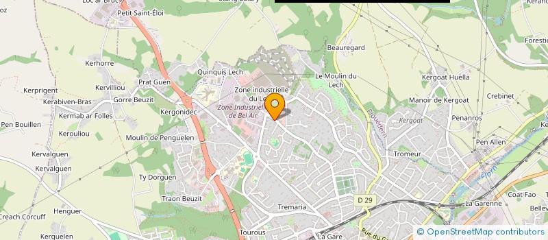 localisation de l'entreprise MONSIEUR JULIEN BODENNEC à LANDERNEAU