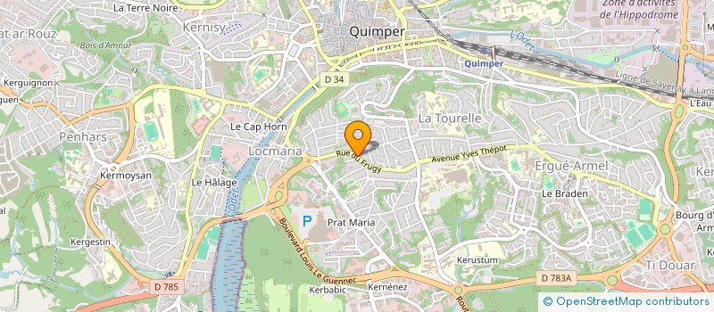 localisation de l'entreprise MONSIEUR JULIEN BODOLEC à QUIMPER