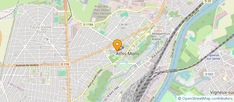 localisation de l'entreprise MONSIEUR JULIEN BOERO à ATHIS-MONS