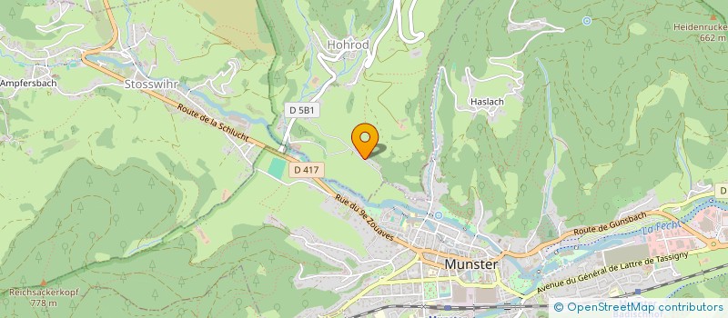 localisation de l'entreprise MONSIEUR JULIEN BOETZLE  HOHROD