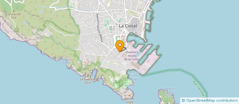 localisation de l'entreprise MONSIEUR JULIEN BOIRARD à LA CIOTAT