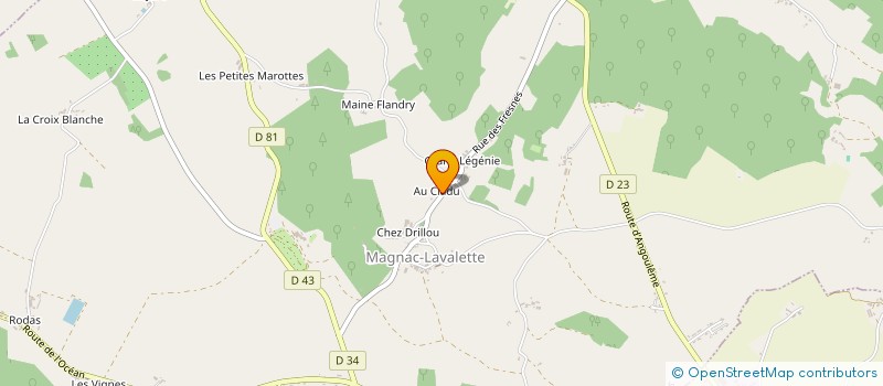 localisation de l'entreprise MONSIEUR JULIEN BOIRON à MAGNAC-LAVALETTE-VILLARS
