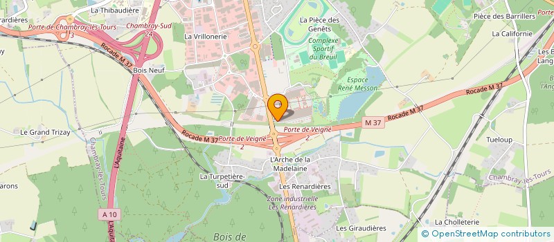 localisation de l'entreprise MONSIEUR JULIEN BOISSEAU  CHAMBRAY-LES-TOURS