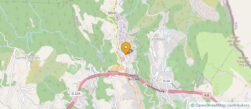 localisation de l'entreprise MONSIEUR JULIEN BOISSONNET  MENTON