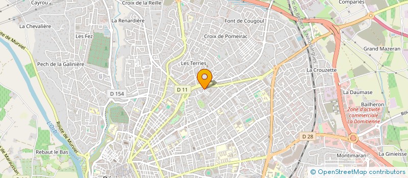 localisation de l'entreprise MONSIEUR JULIEN BONHOMME  BEZIERS