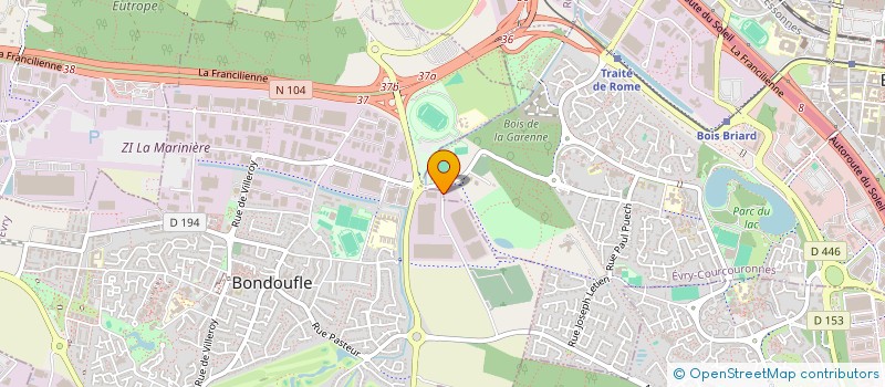 localisation de l'entreprise MONSIEUR JULIEN BONIS  EVRY-COURCOURONNES