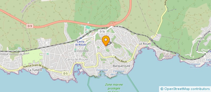 localisation de l'entreprise MONSIEUR JULIEN BONNARD  CARRY-LE-ROUET