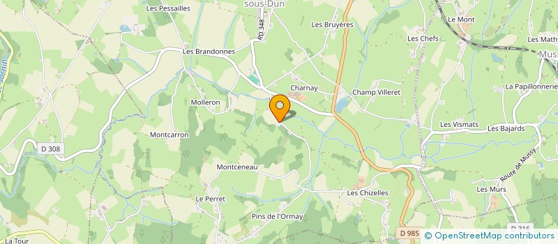 localisation de l'entreprise MONSIEUR JULIEN BONNEFOND  CHASSIGNY-SOUS-DUN