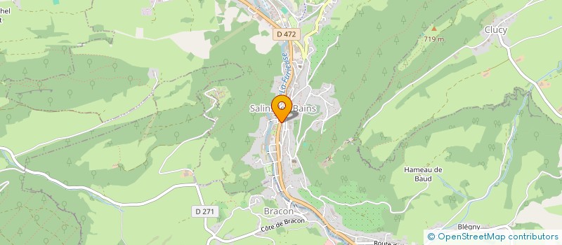 localisation de l'entreprise MONSIEUR JULIEN BONNOT  SALINS-LES-BAINS