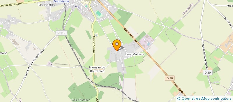 localisation de l'entreprise MONSIEUR JULIEN BONY  DOUDEVILLE