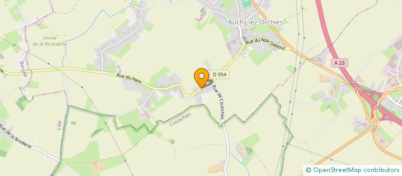 localisation de l'entreprise MONSIEUR JULIEN BOQUET  AUCHY-LEZ-ORCHIES