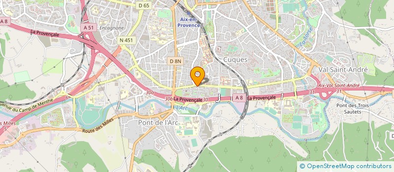 localisation de l'entreprise MONSIEUR JULIEN BORET à AIX-EN-PROVENCE