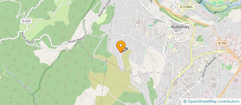 localisation de l'entreprise MONSIEUR JULIEN BORREL  AUBENAS