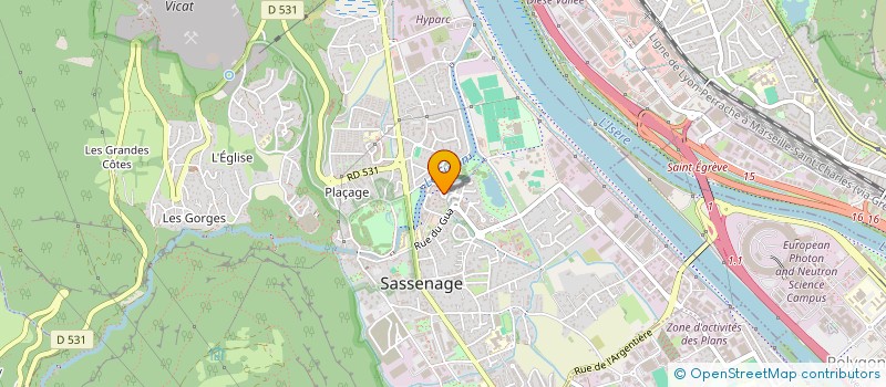 localisation de l'entreprise MONSIEUR JULIEN BOSCARO  SASSENAGE