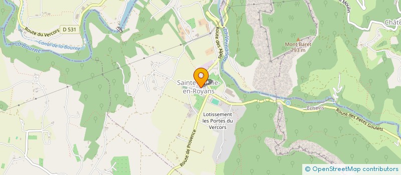 localisation de l'entreprise MONSIEUR JULIEN BOSSAND  SAINTE-EULALIE-EN-ROYANS