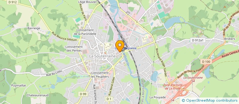 localisation de l'entreprise MONSIEUR JULIEN BOUBENNEC à LA SOUTERRAINE