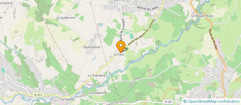 localisation de l'entreprise MONSIEUR JULIEN BOUCHE  MESSIMY