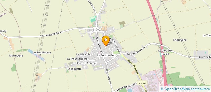 localisation de l'entreprise MONSIEUR JULIEN BOUCHER à GIDY