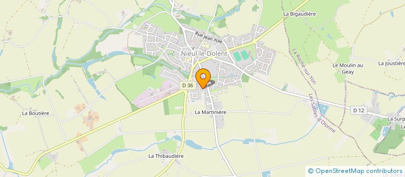 localisation de l'entreprise MONSIEUR JULIEN BOUFFANDEAU  NIEUL-LE-DOLENT