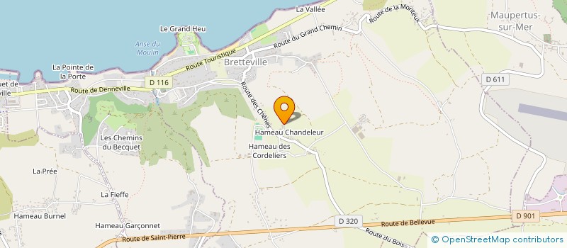 localisation de l'entreprise MONSIEUR JULIEN BOUGUILLON à BRETTEVILLE