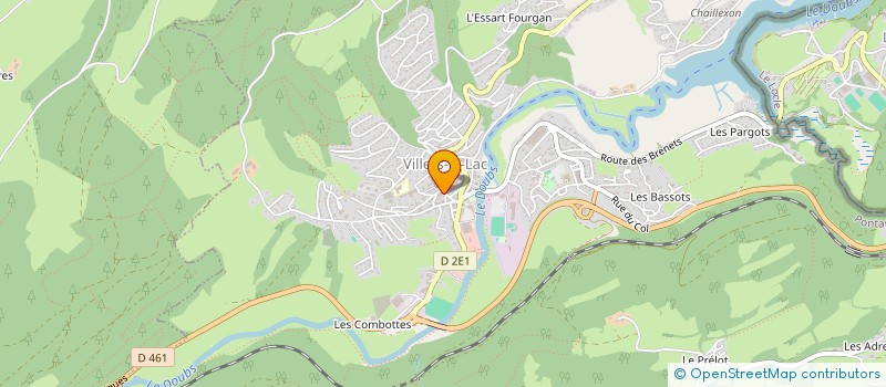 localisation de l'entreprise MONSIEUR JULIEN BOUHELIER  VILLERS-LE-LAC