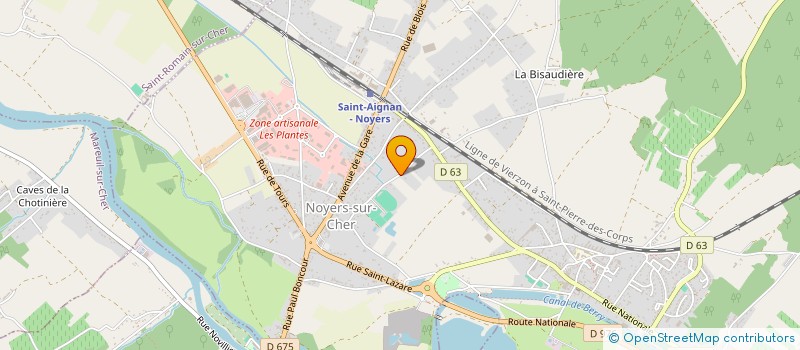 localisation de l'entreprise MONSIEUR JULIEN BOUHIER à NOYERS-SUR-CHER