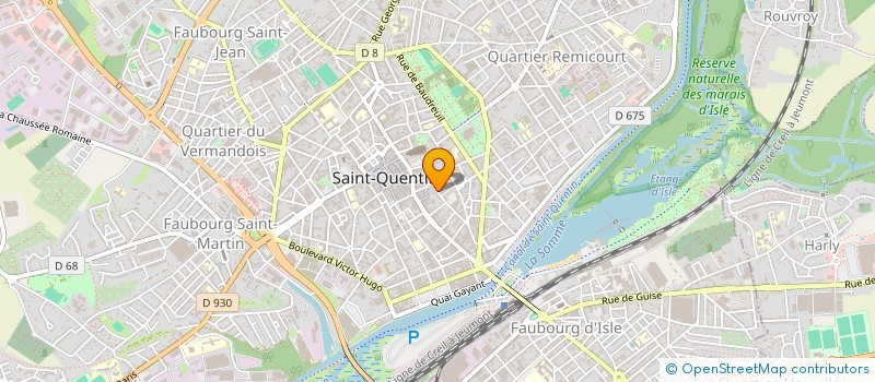 localisation de l'entreprise MONSIEUR JULIEN BOULMONT à SAINT-QUENTIN
