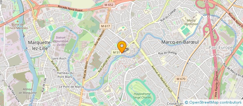 localisation de l'entreprise MONSIEUR JULIEN BOULOGNE à MARCQ-EN-BARŒUL