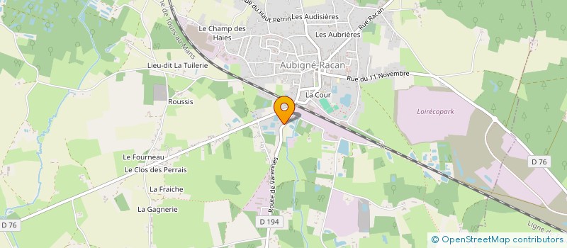 localisation de l'entreprise MONSIEUR JULIEN BOURDIN à AUBIGNE-RACAN