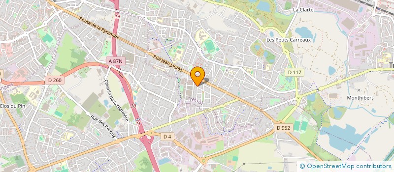 localisation de l'entreprise MONSIEUR JULIEN BOURDIN  TRELAZE