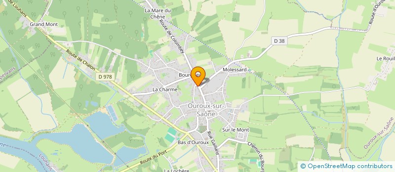 localisation de l'entreprise MONSIEUR JULIEN BOURDON à OUROUX-SUR-SAONE