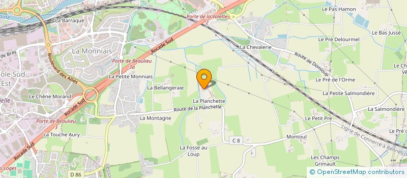 localisation de l'entreprise MONSIEUR JULIEN BOURGINE  CESSON-SEVIGNE