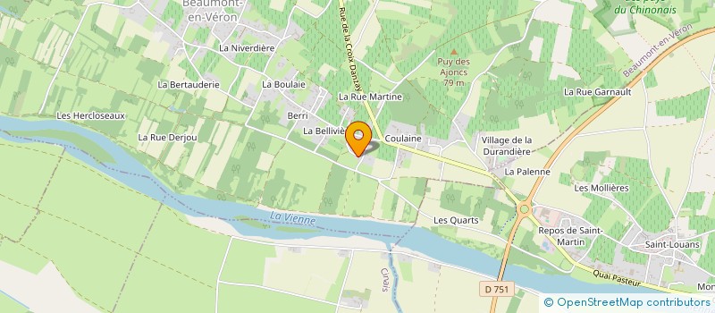 localisation de l'entreprise MONSIEUR JULIEN BOURGUIGNON  BEAUMONT-EN-VERON