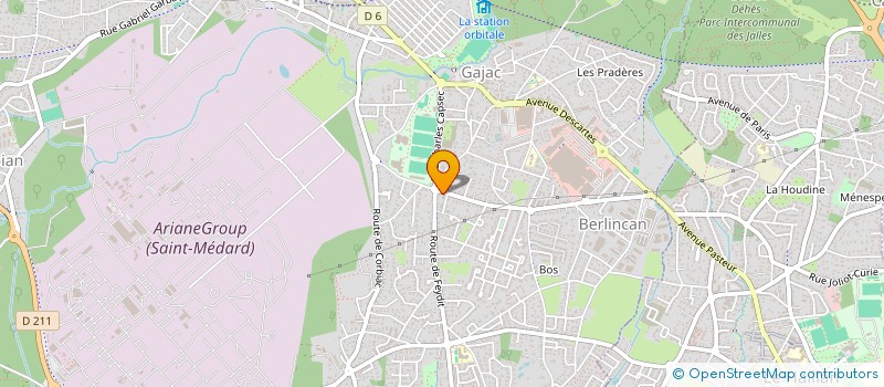 localisation de l'entreprise MONSIEUR JULIEN BOURSEAUD  SAINT-MEDARD-EN-JALLES