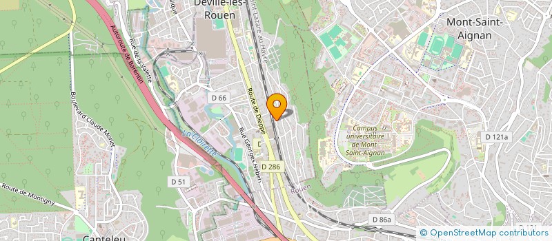 localisation de l'entreprise MONSIEUR JULIEN BOURY  DEVILLE-LES-ROUEN