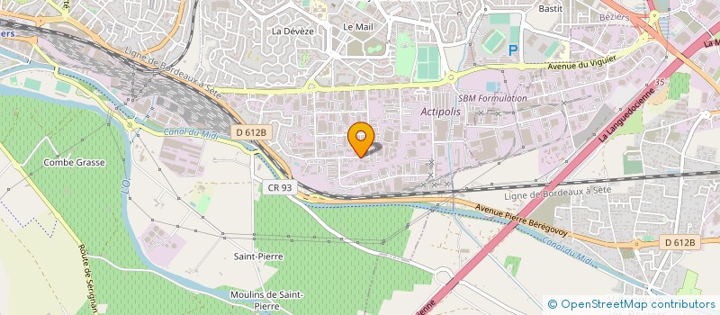 localisation de l'entreprise MONSIEUR JULIEN BOUSQUET à BEZIERS