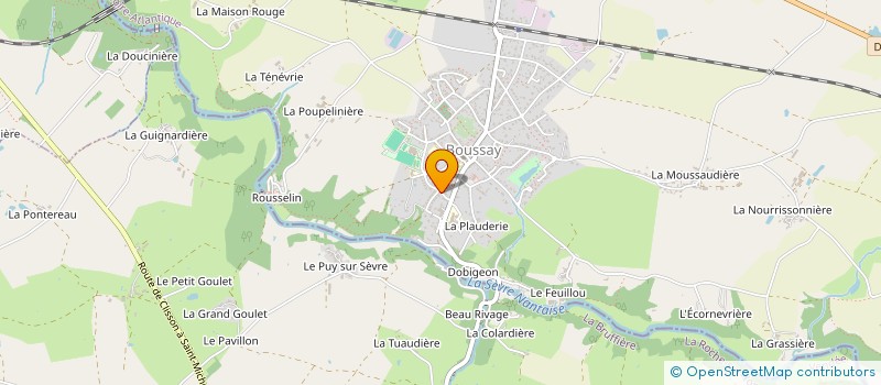 localisation de l'entreprise MONSIEUR JULIEN BOUSSEAU  LA BRUFFIERE