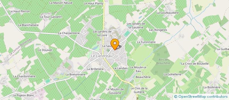 localisation de l'entreprise MONSIEUR JULIEN BOUSSIN  LE LANDREAU