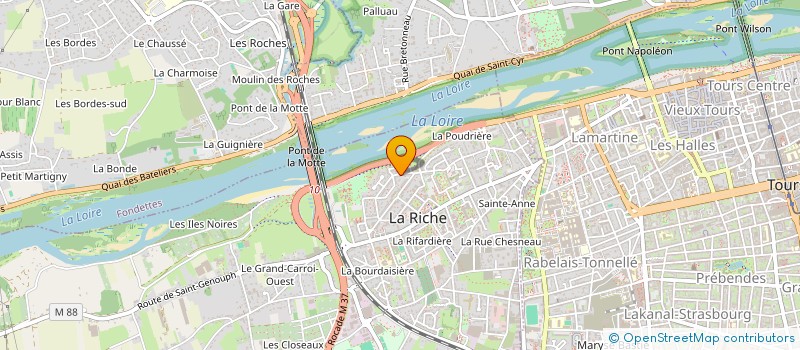 localisation de l'entreprise MONSIEUR JULIEN BOUTEILLER  LA RICHE