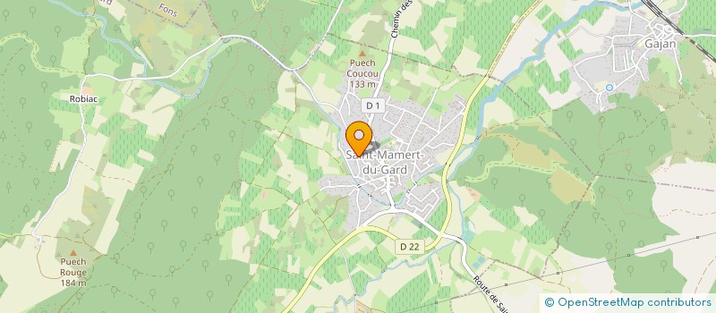 localisation de l'entreprise MONSIEUR JULIEN BOUTOUX  SAINT-MAMERT-DU-GARD