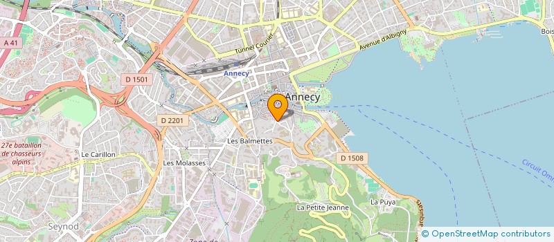 localisation de l'entreprise MONSIEUR JULIEN BOUVIER à ANNECY