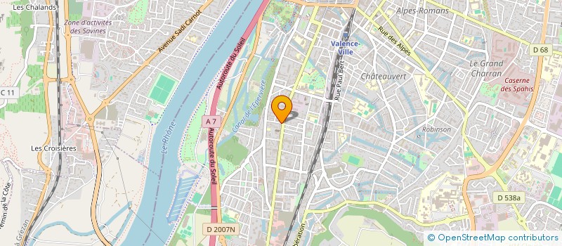 localisation de l'entreprise MONSIEUR JULIEN BOUVIER  VALENCE