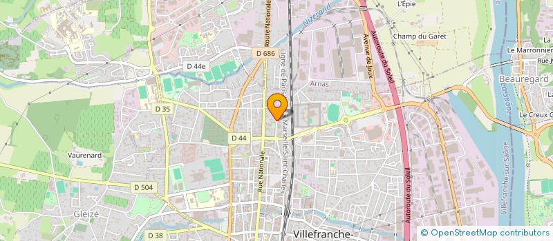 localisation de l'entreprise MONSIEUR JULIEN BOUVRET  VILLEFRANCHE-SUR-SAONE