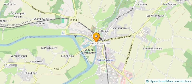 localisation de l'entreprise MONSIEUR JULIEN BOUYER  SAINT-SAVINIEN