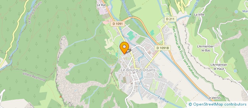 localisation de l'entreprise MONSIEUR JULIEN BOWMAN  LES DEUX ALPES