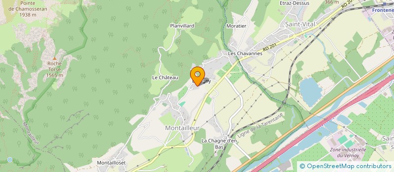 localisation de l'entreprise MONSIEUR JULIEN BOZON  MONTAILLEUR