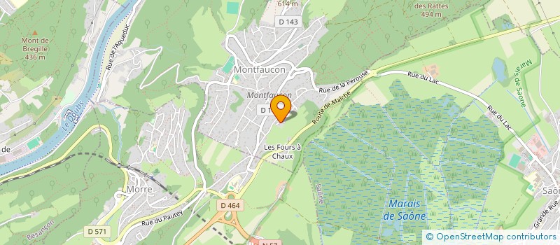 localisation de l'entreprise MONSIEUR JULIEN BOZONET  MONTFAUCON