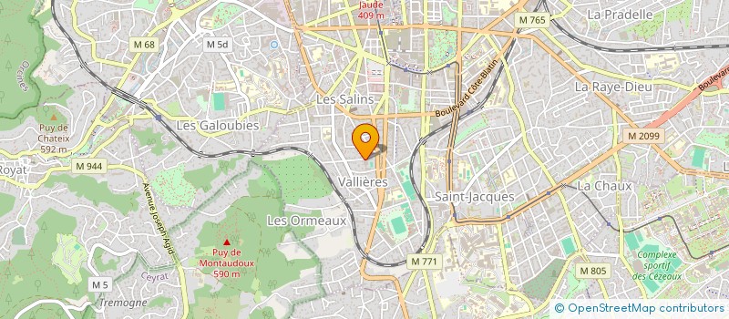 localisation de l'entreprise MONSIEUR JULIEN BRAVARD  COURNON-D'AUVERGNE