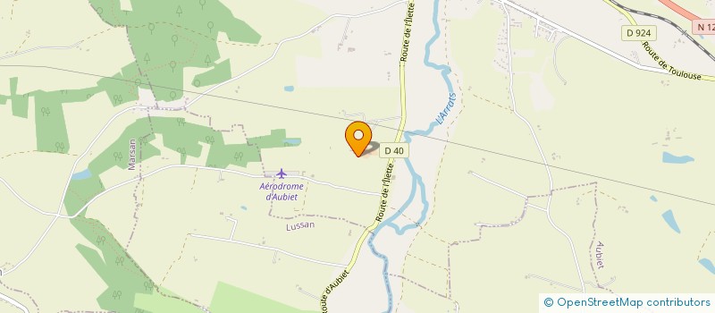 localisation de l'entreprise MONSIEUR JULIEN BRAZZALOTTO  AUBIET