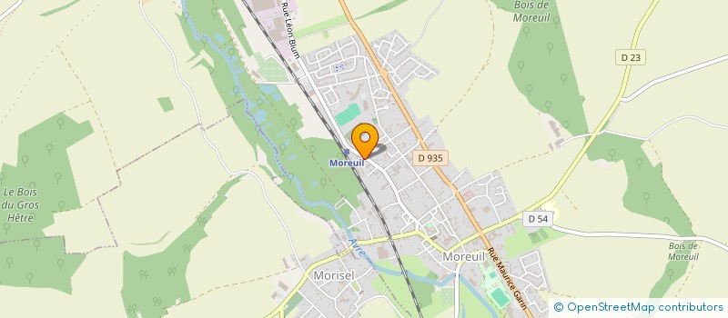 localisation de l'entreprise MONSIEUR JULIEN BREBION  MOREUIL